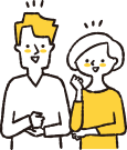 喜ぶ人のイラスト