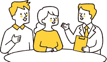 会話する人のイラスト