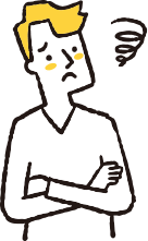 困っている人のイラスト